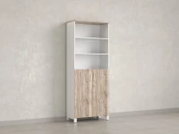 Шкаф комбинированный, 6 уровней 900x420x2200 RM154-90x41 Дуб Маувелла/Белый