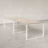 Cтол для переговоров, на О-обазном каркасе 2200x1250x750 RM081-220x125 Дуб Маувелла/Белый