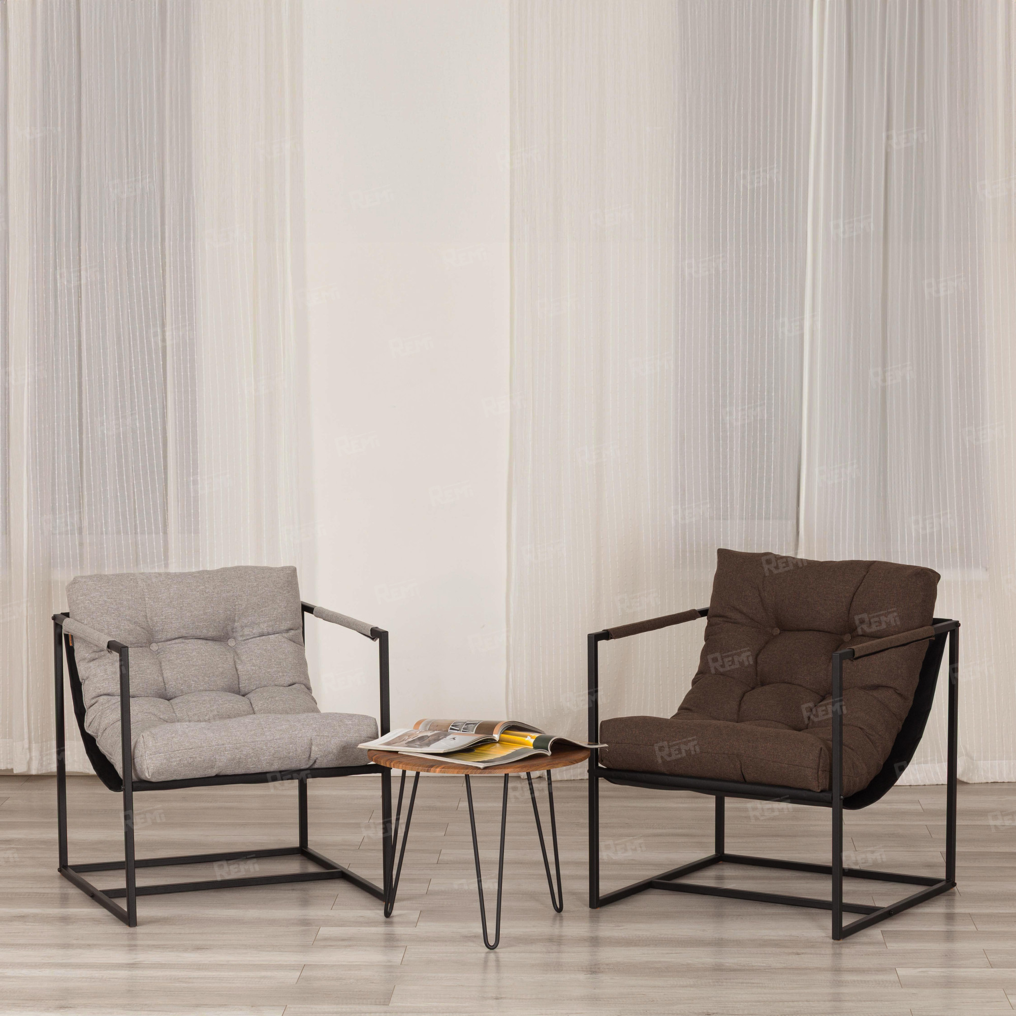 Кресло Charli/Чарли Коричневый/Коричневый, Ткань (арт. 24899)