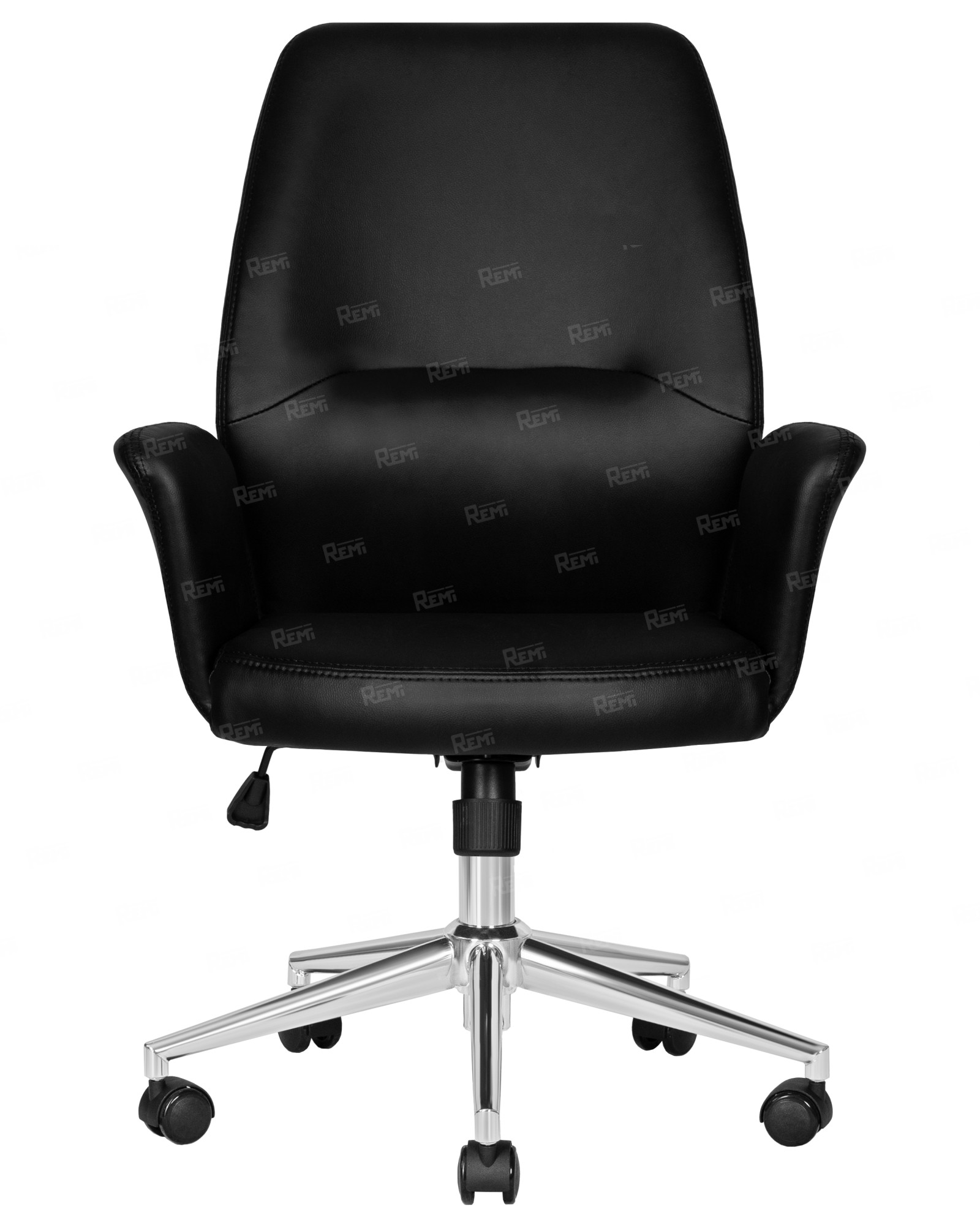 SAMUEL, Кресло для руководителя, цвет сиденья черный, цвет основания хромированная сталь (арт. LMR-125B)