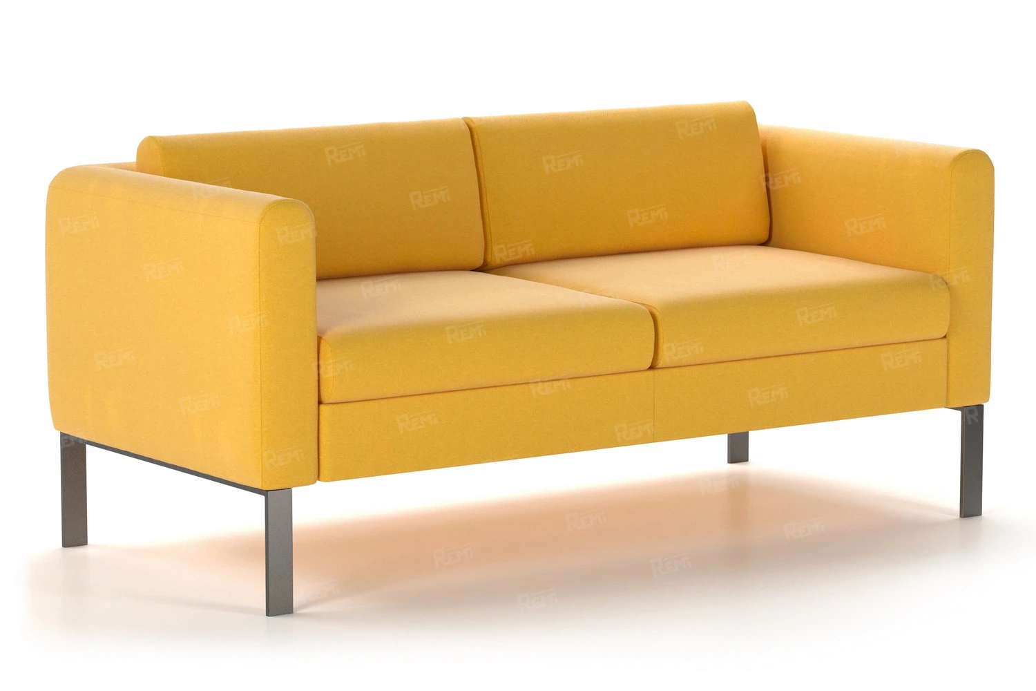Диван МОДЕРН на 2 места цвет Желтый