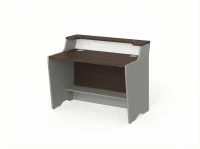 BRL RB081-140х75 Модуль прямой с вырезом, низкий 1400х748х960 Венге/Серый вулканический