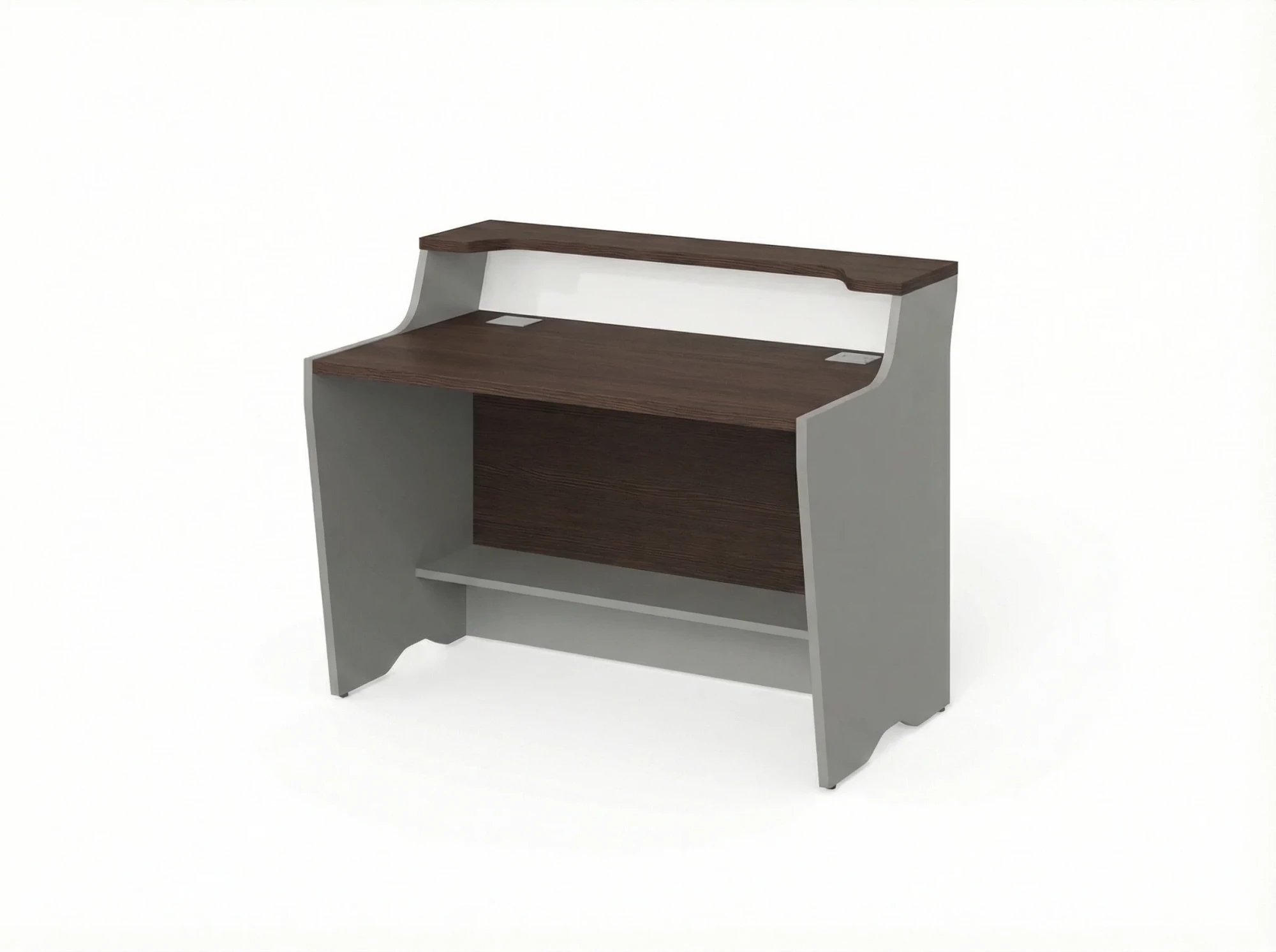 BRL RB081-140х75 Модуль прямой с вырезом, низкий 1400х748х960 Венге/Серый вулканический