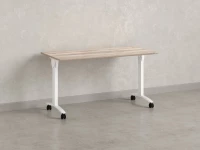 Стол складной, мобильный 1600x600x750 RM011-16x6 Дуб Маувелла/Белый