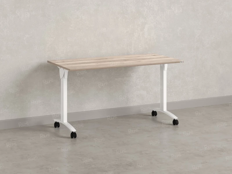 Стол складной, мобильный 1600x600x750 RM011-16x6 Дуб Маувелла/Белый