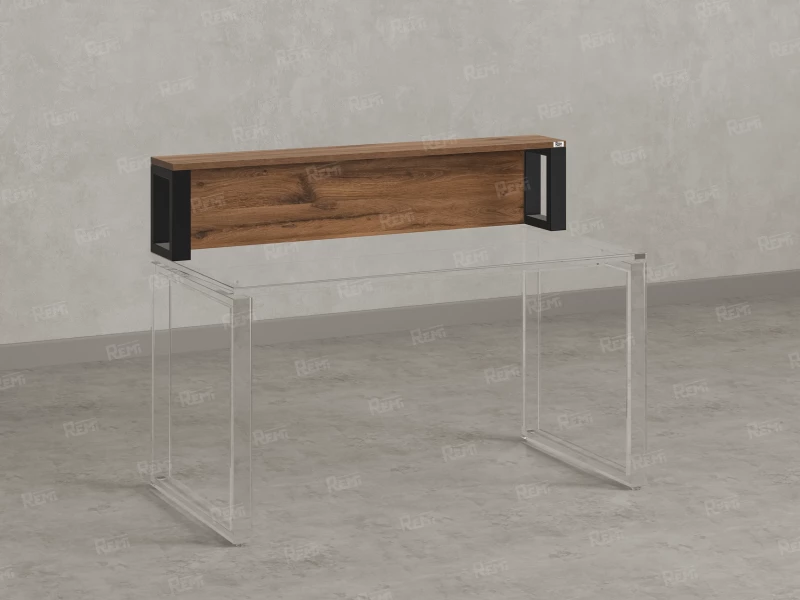 Надстройка для стола 1600x200x300 RM208-160x40 Юстус/Черный