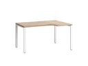 Стол угловой, П-опора, правый 1800x600/900x750, RM052-18x6-9 Дуб Маувелла/Белый