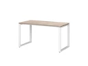 Стол прямой на O-образных опорах 1400x800x750 RM002-14x8 Дуб Маувелла/Белый