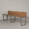 Бенч-система в 1 ряд, 2 рабочих места 2 ЛДСП экранов 2000x700x750 RM174-4-20x7 Дуб Юстус/Серый