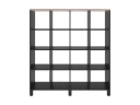 Стеллаж, 16 ячеек 1500х370х1620 RM140-15x37 Дуб Маувелла/Черный