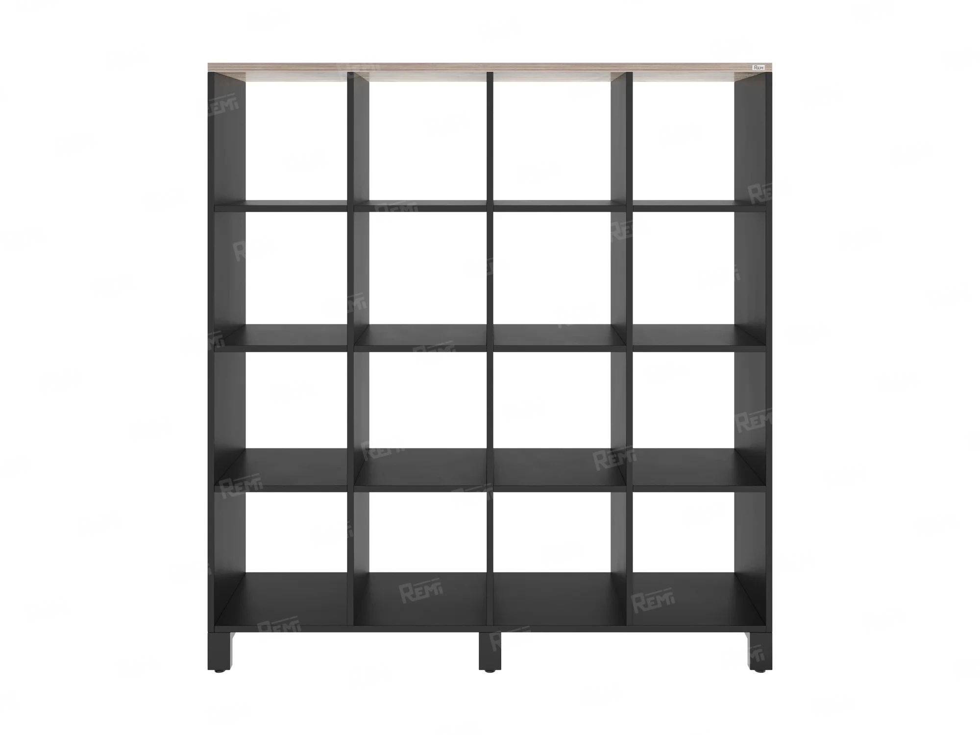 Стеллаж, 16 ячеек 1500х370х1620 RM140-15x37 Дуб Маувелла/Черный