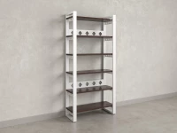 Стеллаж, 6 уровней 900x370x1920 RM132-90x37 Дуб Апрельский шоколад/Белый