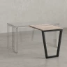 Брифинг прямой, с парящей столешнецей, на U-образном каркасе 900x600x750 RM074-9x6 Дуб Маувелла/Черный
