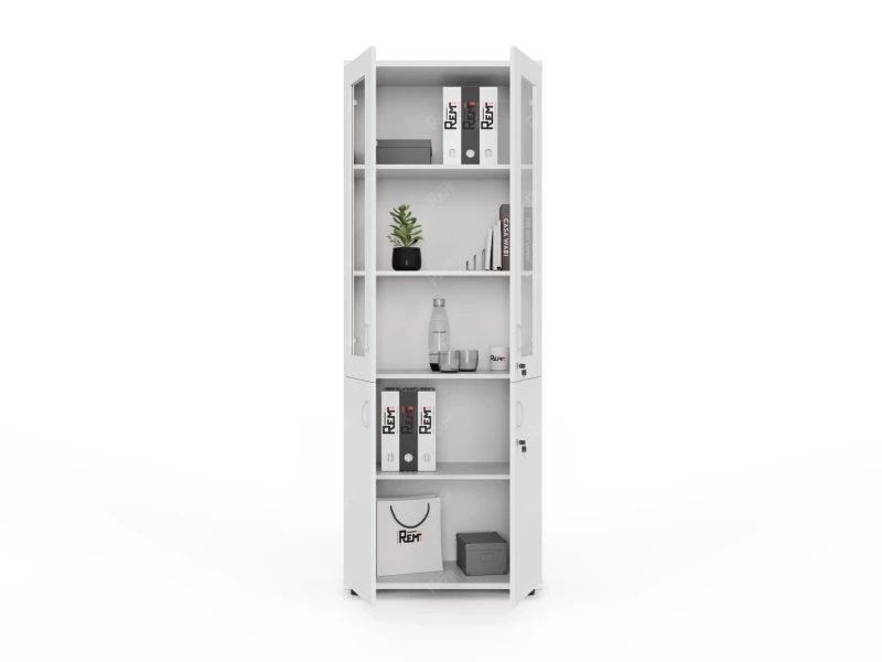 Шкаф RLG041 4 двери 700х350х1830 Белый, Серия ЛАЙТ | LIGHT