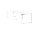 Cтол для переговоров, на О-обазном каркасе 2400x1250x750 RM081-240x125 Белый/Белый