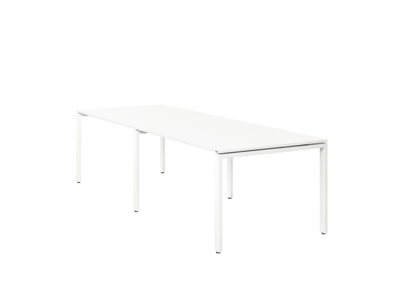 Cтол для переговоров, на П-образном каркасе 2200x1200x750 RM080-220x120 Белый/Белый