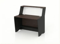 BRL RB083-140х82 Модуль прямой с вырезом, высокий 1400х822х1175 Венге/Черный