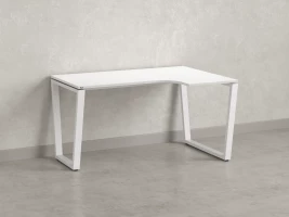 Стол угловой, U-опора, правый 1800x800/1000x750, RM050-18x8-10 Белый/Белый