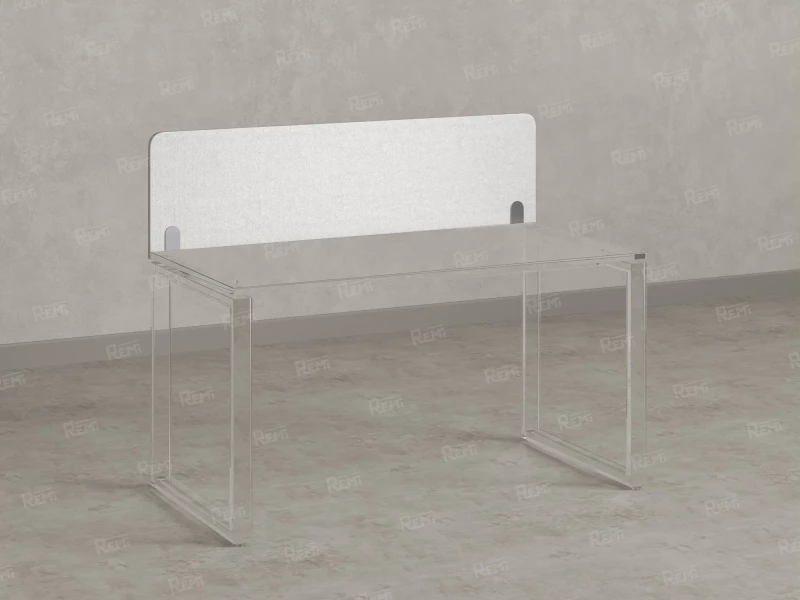 Экран-перегородка тканевый 1600x16x400 RM207-160x40 Белый