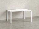 Стол угловой, П-опора, правый 1400x800/1000x750, RM052-14x8-10 Белый/Белый
