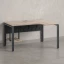 Стол угловой, экран металл, П-опора, правый 1400x600/900x750, RM058-14x6-9 Дуб Маувелла/Серый