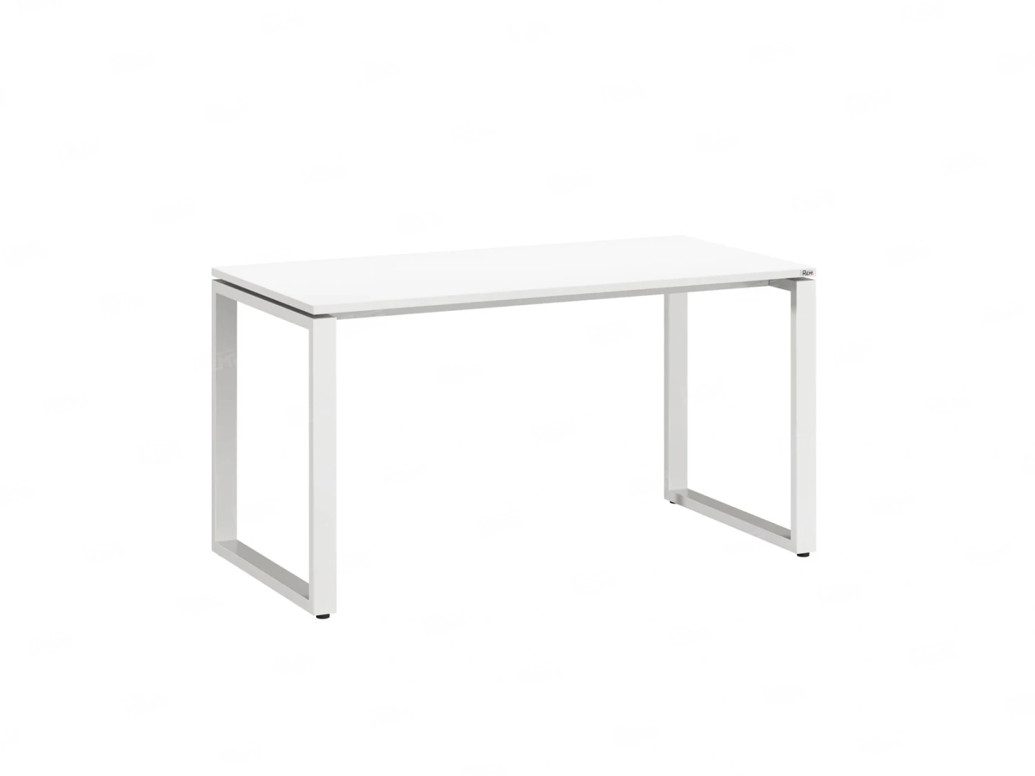 Стол прямой на O-образных опорах 1000x800x750 RM002-10x8 Белый/Белый