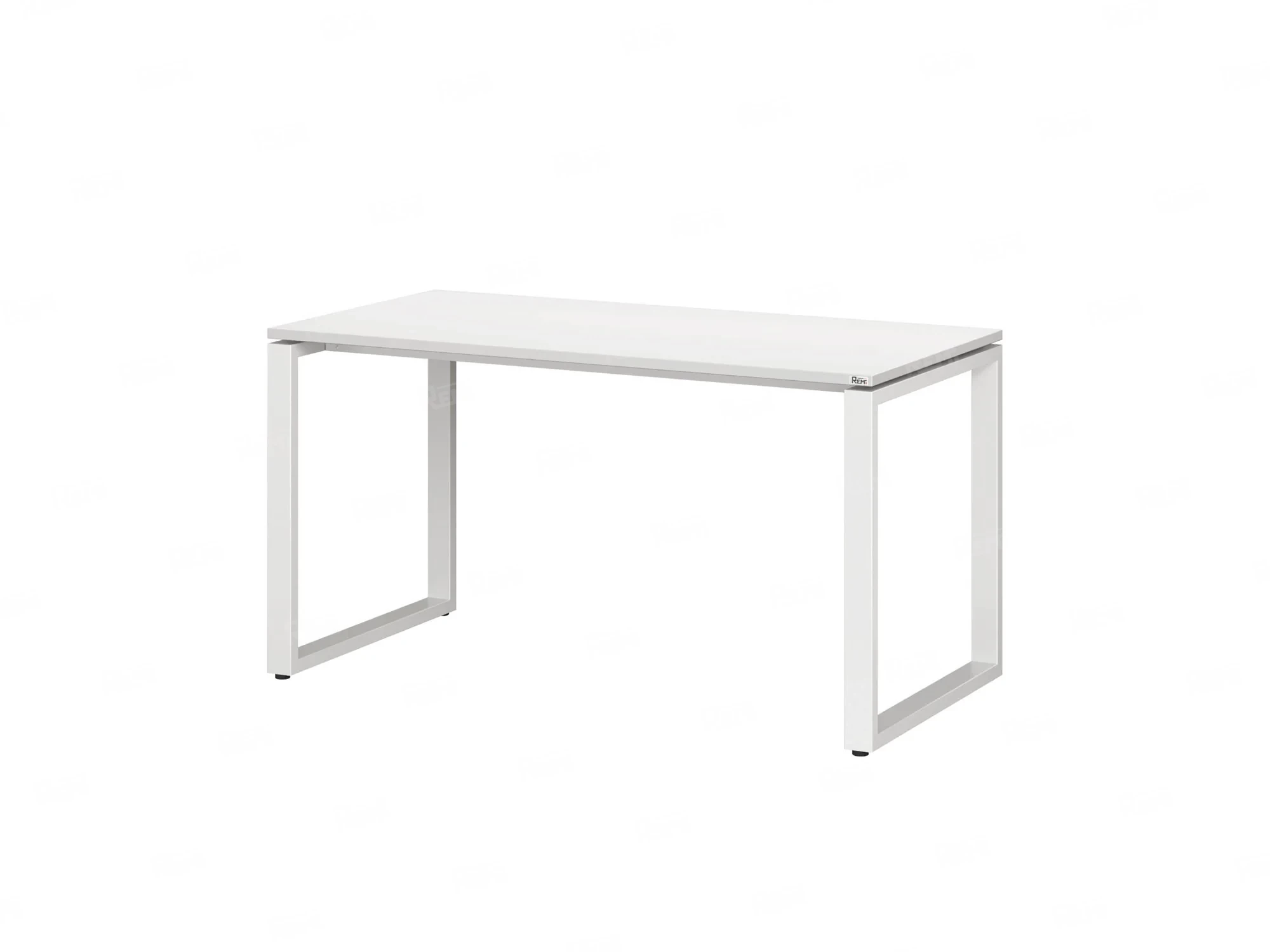 Стол прямой на O-образных опорах 1000x800x750 RM002-10x8 Белый/Белый