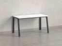 Стол прямой на Л-образных опорах 1000x600x750 RM004-10x6 Белый/Серый
