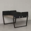 Бенч-система, 2 рабочих места, 5 тканевых экранов 1600x1200x750 RM172-3-16x12 Дуб Маувелла/Черный