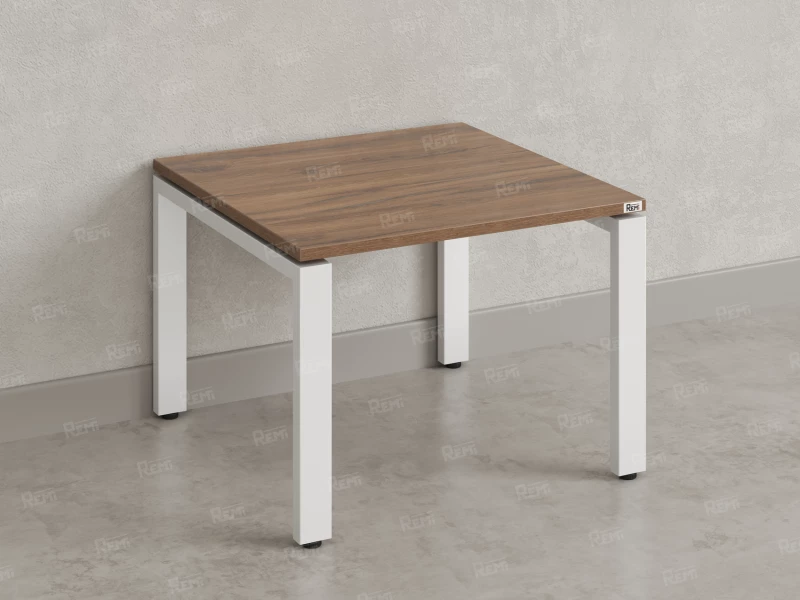 Журнальный стол с полкой 800x700x550 RM183-8x7 Дуб Юстус/Белый