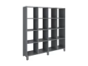 Стеллаж, 16 ячеек 1500х370х1620 RM140-15x37 Серый/Серый