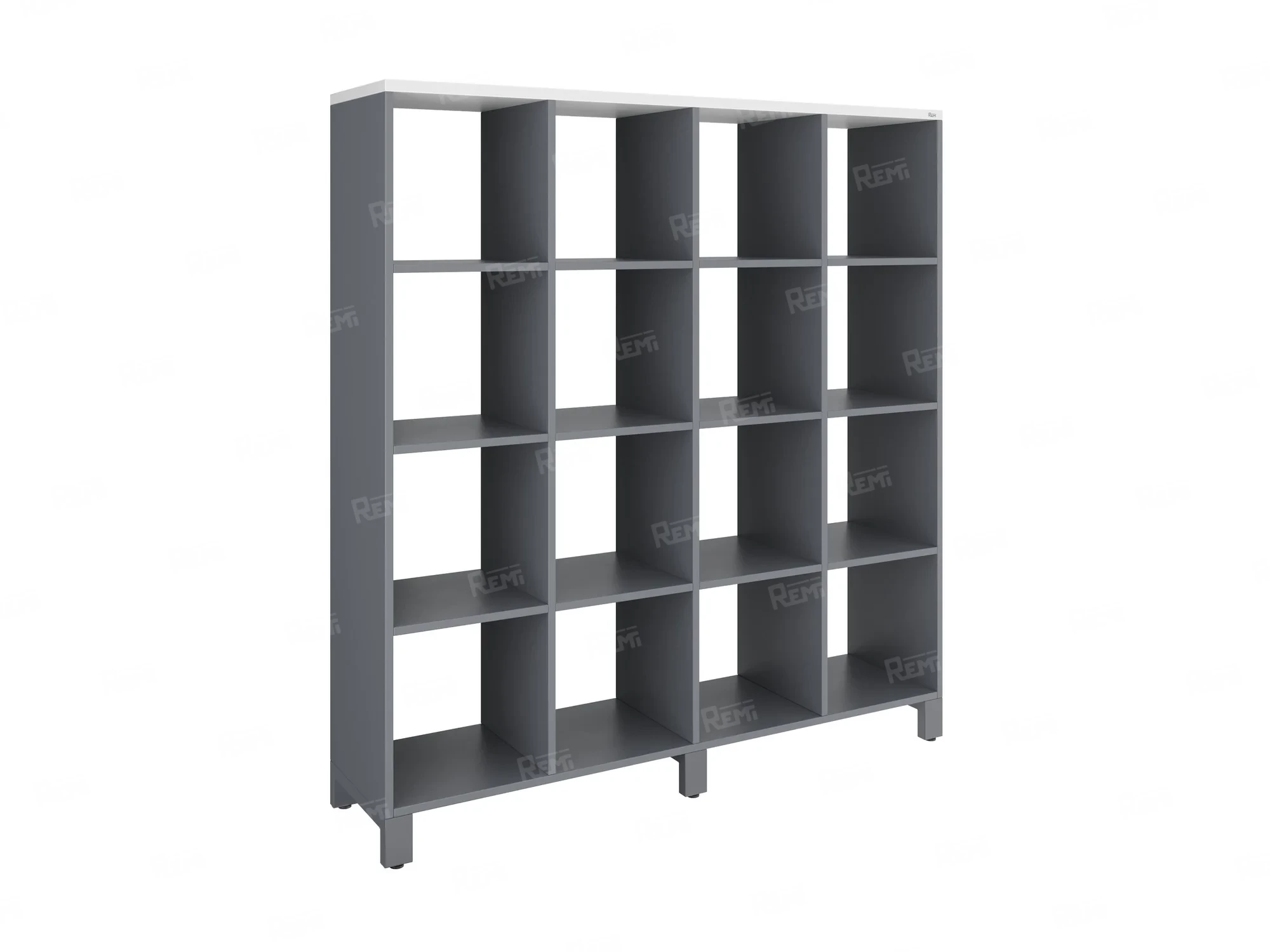 Стеллаж, 16 ячеек 1500х370х1620 RM140-15x37 Серый/Серый