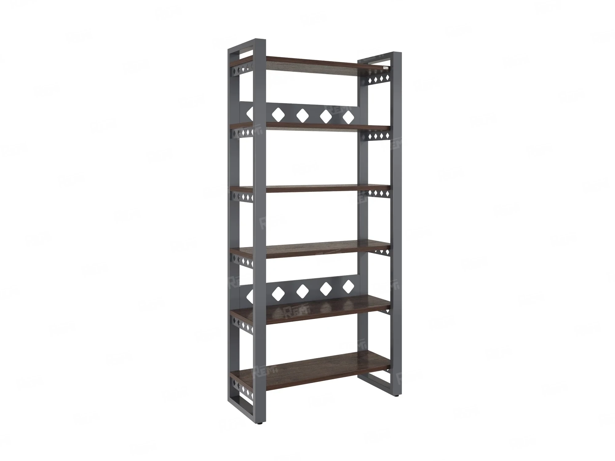 Стеллаж, 6 уровней 900x370x1920 RM132-90x37 Дуб Апрельский шоколад/Серый