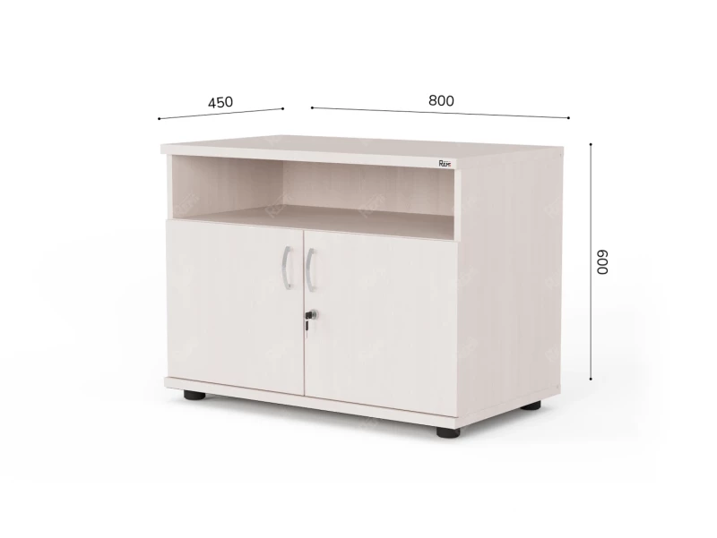 Тумба под RLG018 оргтехнику 80x45x60 Дуб Молочный, Серия ЛАЙТ | LIGHT