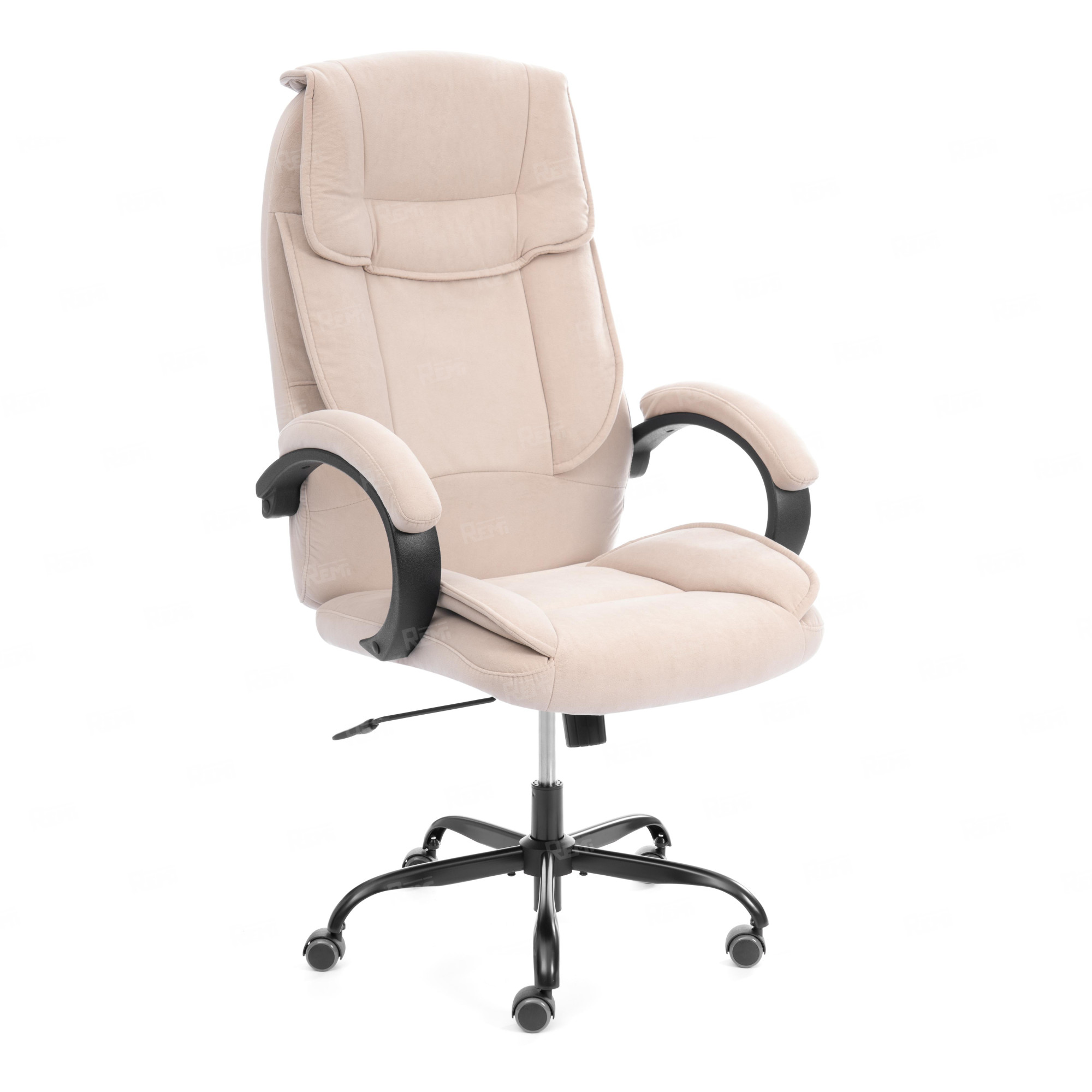 Кресло OREON metalBL Бежевый/Бежевый, Велюр (арт. 25041)