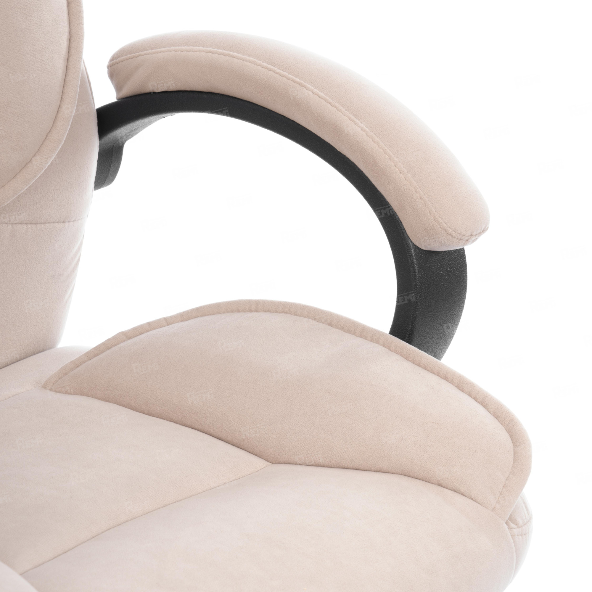 Кресло OREON metalBL Бежевый/Бежевый, Велюр (арт. 25041)