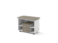 BRL RB075-120x60 Мобильная тумба на роликовых опорах 1200х600х700 Шорвуд/Белый