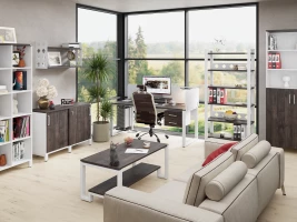 Полка настенная 900x200x500 RM196-90x20 Дуб Апрельский шоколад/Белый