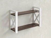 Полка настенная 900x200x500 RM196-90x20 Дуб Апрельский шоколад/Белый