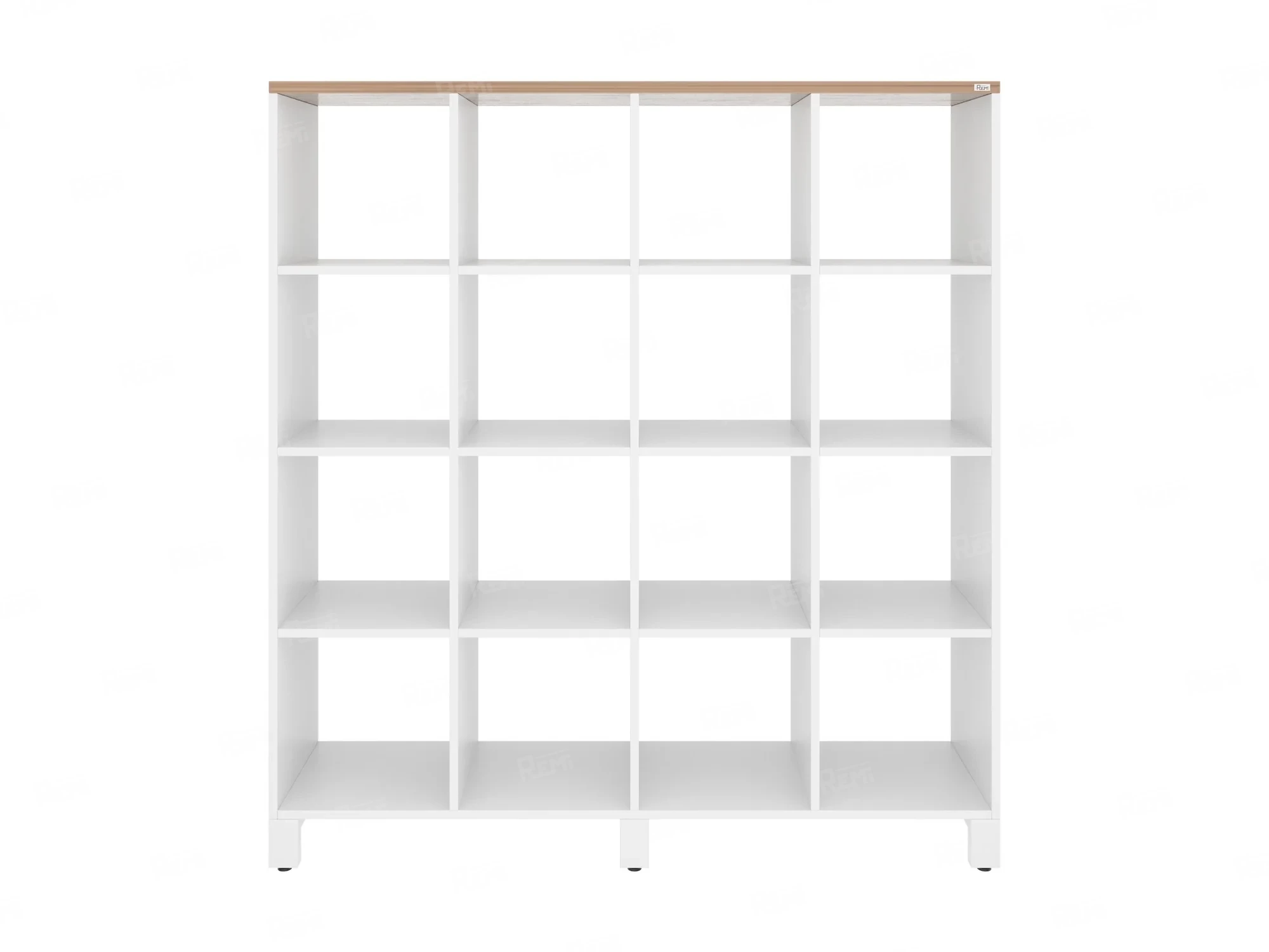 Стеллаж, 16 ячеек 1500х370х1620 RM140-15x37 Дуб Юстус/Белый
