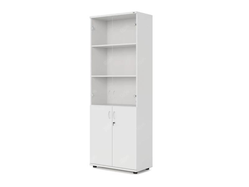 Шкаф комбинированный RLG039 700х350х1830 Белый, Серия ЛАЙТ | LIGHT