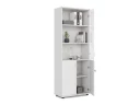 Шкаф комбинированный RLG039 700х350х1830 Белый, Серия ЛАЙТ | LIGHT