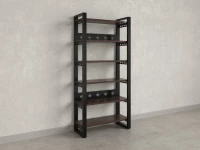 Стеллаж, 6 уровней 900x370x1920 RM132-90x37 Дуб Апрельский шоколад/Черный