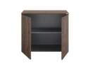 Шкаф низкий распашной, регулируемые опоры, 2 уровня 900x600x750 RM148-90x60 Дуб Апрельский шоколад/Серый