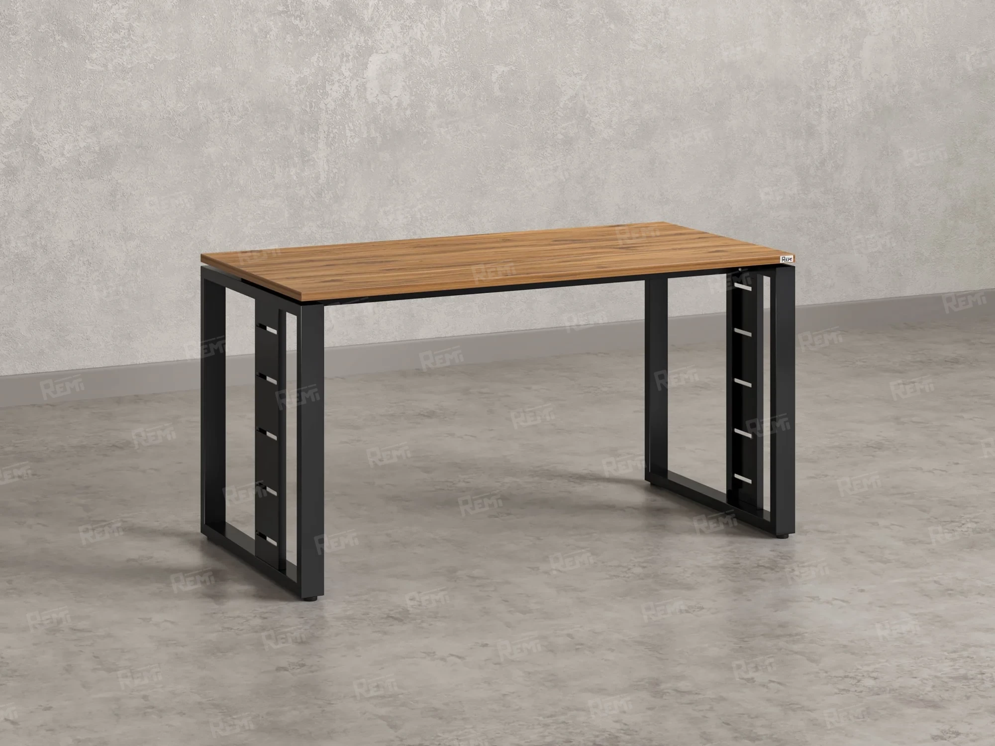 Стол прямой на О-образных опорах 1400x800x750 RM040-14x8 Юстус/Черный