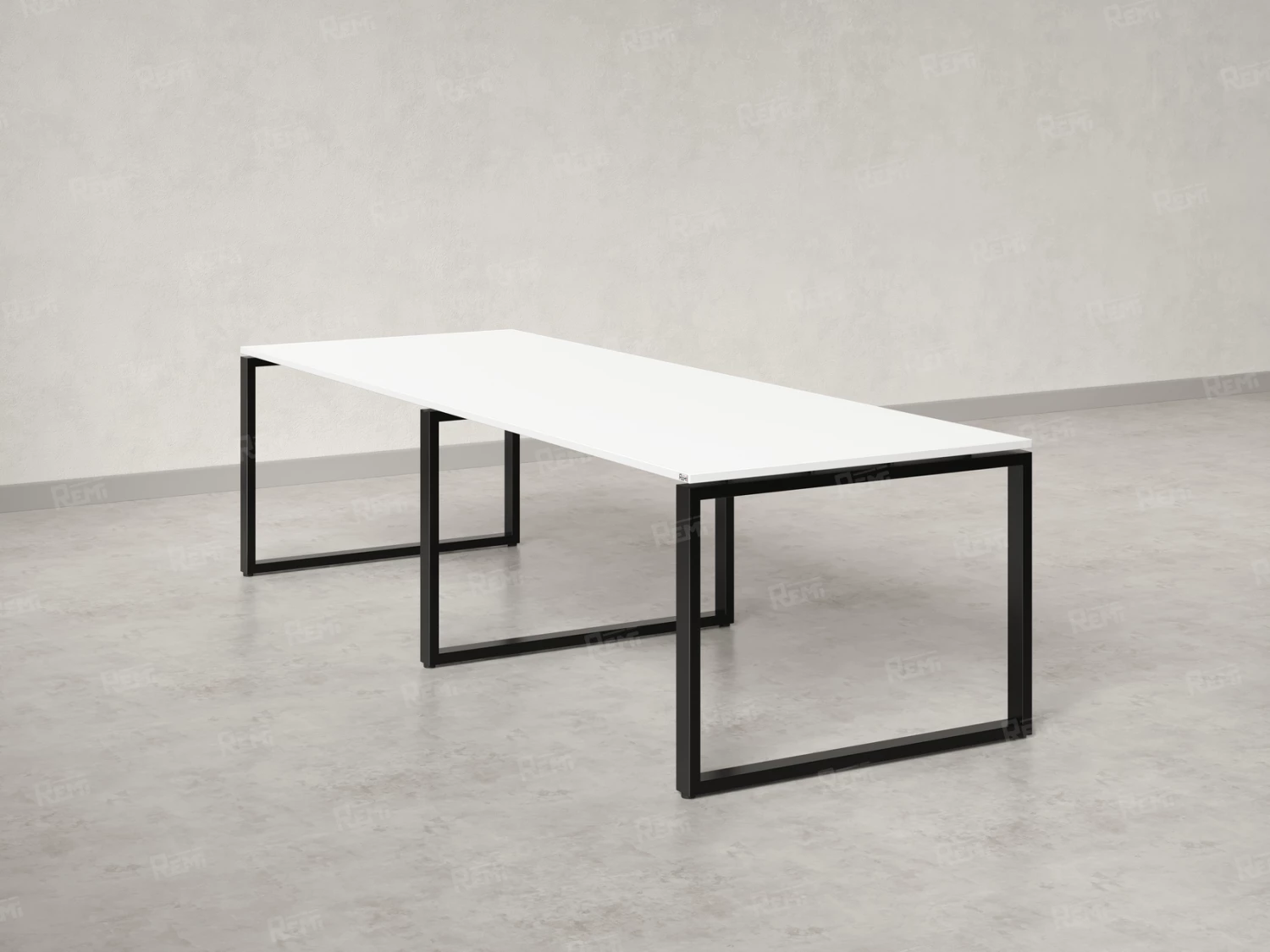 Cтол для переговоров, на О-обазном каркасе 2100x1400x750 RM081-210x140 Белый/Черный