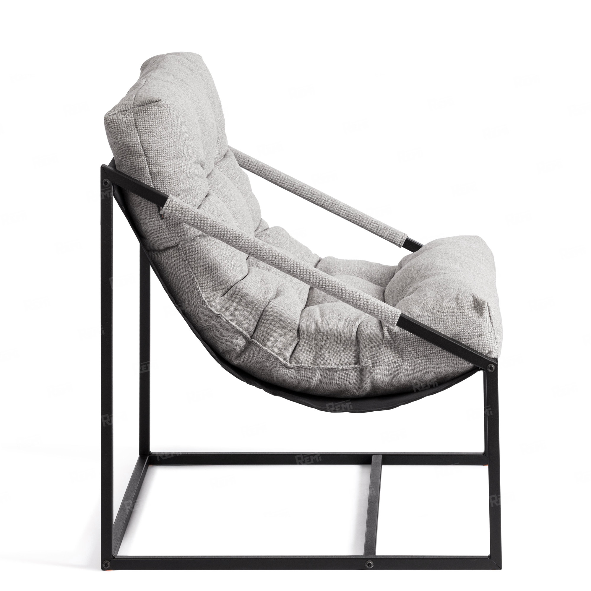 Кресло Charli / Чарли без подлокотника Серый/Серый, Ткань (арт. 24902)