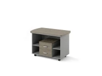 BRL RB075-120x60 Мобильная тумба на роликовых опорах 1200х600х700 Шорвуд/Серый вулканический