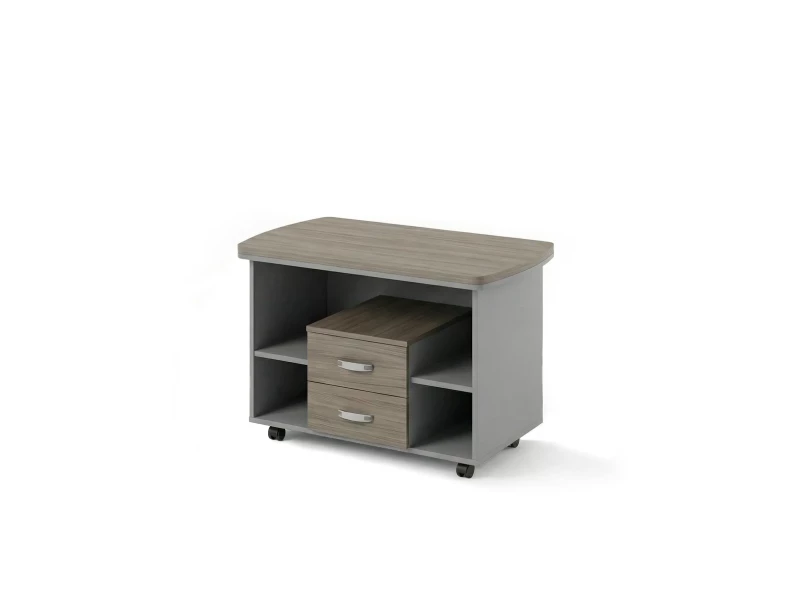 BRL RB075-120x60 Мобильная тумба на роликовых опорах 1200х600х700 Шорвуд/Серый вулканический