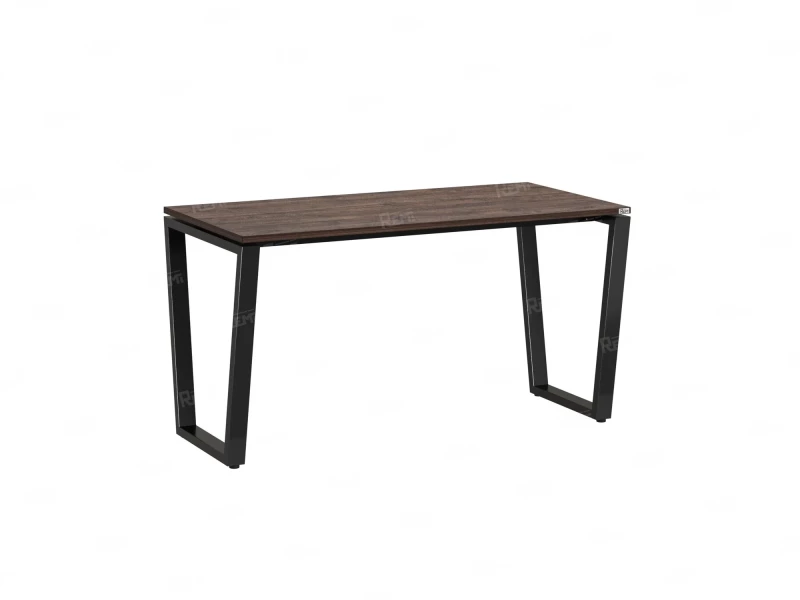 Стол прямой на U-образных опорах 1800x800x750 RM003-18x8 Дуб Апрельский шоколад/Черный